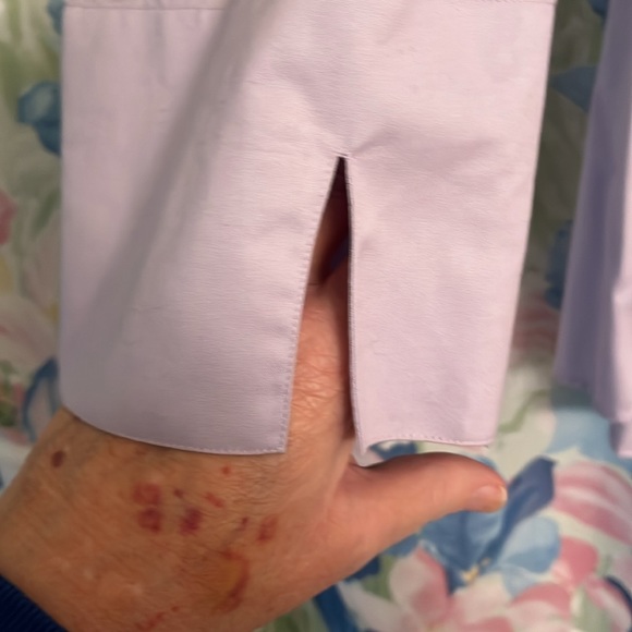 Lands’ End Lavender 100% no iron cotton blouse size 18W NWT - Picture 4 of 6